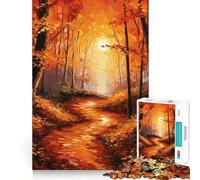 Puzzle Forêt Enchantée Mystique pour Adultes 1000 Pièces Logic Boost Toy Group Joy Premium Edge Surprise d'anniversaire (50x75cm)
