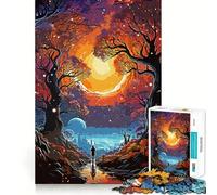 Puzzle Forêt Sauvage pour Adolescents 1000 Pièces Jeu de Détection des Capacités Mentales Découpe Laser pour Un Assemblage Parfait Exercice Mental Calme à la Maison (50x75cm)