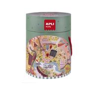 Puzzle - Forme ronde - Les grands monuments - Enfant - 48 pièces - Apli Kids