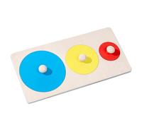 Puzzle Formes Multiples - 30x20 Cm Puzzle Bois À Gros Boutons | Jeu Éducatif De Formes Géométriques Colorées Pour Tout-petits Éveil Apprentissage Motricité Fine