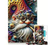 Puzzle Fractal du GNOME embrassé pour Adolescents, 1000 pièces, Jouet de logique Pure, décoration Murale Calme et épurée 38x26cm