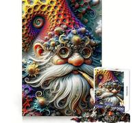 Puzzle Fractal du GNOME embrassé pour Adolescents, 1000 pièces, Jouet de logique Pure, décoration Murale Calme et épurée 38x26cm
