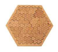 Puzzle Fractal sur Plateau, Puzzle des Courbes de Hilbert, Puzzles en Bois Stimulant, Labyrinthe irrégulier sans Image, Casse-tête de réflexion avec Plateau, Puzzles en Bois Difficile (#B)