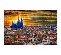 Puzzle France 200 pièces France Clermont-Ferrand Jeu de Puzzle Oeuvre Souvenir de Voyage 35x25CM