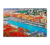 Puzzle France 300 pièces, Vieille Ville de France, Nice, Jeu de Puzzle, Œuvre d'art, Souvenir de Voyage, 38 x 26 cm