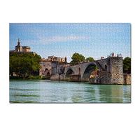 Puzzle France Le Pont d'Avignon pour Adultes 500 pièces Cadeau Souvenir de Voyage 52x38CM
