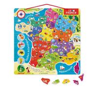 Janod Magnetic France Map 7 Years-12 Years Multicolor