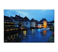 Puzzle France Petite France Strasbourg 100 pièces Jeu d'art Souvenir de Voyage 45,5 x 35,5 cm