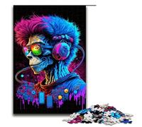 Puzzle Frankenstein 1000 pièces pour Adultes Puzzle en Bois pour Enfants Jeu éducatif pour Adultes 75 x 50 cm