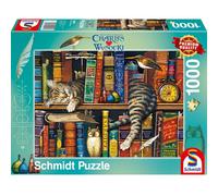Puzzle frédéric le chat lettré 1000 pcs vert TU