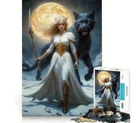 Puzzle Freya, déesse du Nord, 1000 pièces pour Adultes, Jouet cognitif, Moment de Partage et de complicité, Motif à Assembler, Cadeau de Noël (38x26cm)