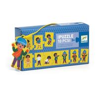 Puzzle frise Je m'habille 10 pcs Djeco
