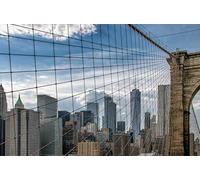 Puzzle from Photo Custom Jigsaw Puzzle Unique Birthday Present Suitable for Children Family and Friends Personalized Puzzle-1000 Piece-Paper Bridges USA Brooklyn Bridge City (38x52cm)