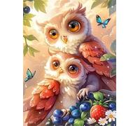 Puzzle Fruit de Hibou Mignon de 500 Pièces pour Adultes, Puzzles 500 pièces Adultes, Jigsaw Puzzle d'art pour Défi, Puzzles Coloré à Faire soi-même pour la Décoration de la Maison