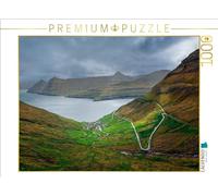 Puzzle · Funningur | Funningur est un village idyllique des îles Féroé · 1000 pièces · Format assemblé 64 × 48 cm · CALVENDO Puzzle