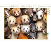 Puzzle · Furet tas de câlins | 1000 pièces · Format assemblé 64 × 48 cm · CALVENDO Puzzle