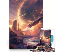 Puzzle fusée Spatiale 1000 pièces pour Adultes, Jeu de logique et de complicité, Cadeau de qualité supérieure 38x52cm
