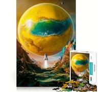 Puzzle Fusée vers Une planète 1000 pièces pour Adultes, Jeu intellectuel, Divertissement apaisant, découpe précise, Cadeau de Noël (50x75cm)