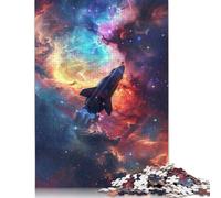 Puzzle Fusées dans l'univers, Difficile, en Carton 100% recyclé, pour Femmes et Hommes, Cadeaux de Noël, 1 000 pièces (75 x 50 cm)