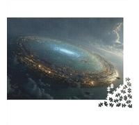 Puzzle futuriste de 1000 pièces sur Le thème de la Galaxie d'Andromède. Jeu éducatif pour Adultes (à partir de 12 Ans). Décoration intérieure.Anniversaire (garçons et Filles).Dimensions:70 x 50 cm.