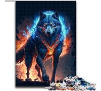 Puzzle Galactic Art Wolf 1000 pièces pour Adultes et Adolescents, Jouets éducatifs et éducatifs, Jeux familiaux avec Affiche et fiche de Questions-réponses (50x75cm)