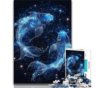 Puzzle Galactique Poissons 1000 pièces pour Adultes, Jeux d'activités familiales stimulants, Jouet à Faire soi-même pour décoration Murale de la Maison (38x26cm)