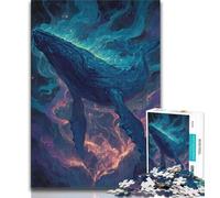 Puzzle Galaxie Baleine 1000 pièces pour Adultes et Adolescents, Jouet éducatif et décompressant, idéal comme Cadeau (75x50cm)