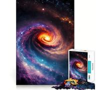 Puzzle Galaxie d'Andromède pour Adolescents 1000 pièces Jeu Stimulant l'esprit Pièces nettes et sans bavures Facile à Apprendre pour Toute la Famille (38x26cm)