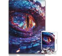 Puzzle Galaxie Œil de Dragon Cosmique pour Adolescents - 1000 Pièces - Jeu Éducatif et Casse-tête - Idée Cadeau Souvenir et Touchant - 38x26cm