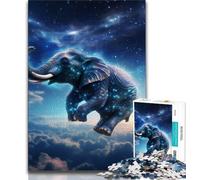 Puzzle Galaxies Éléphants 1000 pièces pour Adultes et Adolescents, Jeu Familial Anti-Stress, défi Difficile, Collection d'artistes, Beaux-Arts (50x75cm)