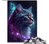 Puzzle Galaxy Art Cat 1000 pièces pour Adolescents et Adultes Un Jeu Stimulant, idéal comme Cadeau pour Toute la Famille (50x75cm)
