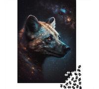 Puzzle Galaxy Art Hyène Africaine, Puzzle rectangulaire en Papier Amusant pour Enfants et Adultes à partir de 12 Ans, Cadeau d'anniversaire, 1000 pièces (38 x 26 cm)