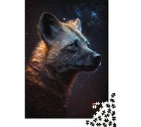 Puzzle Galaxy Art Hyène Africaine, Puzzle rectangulaire en Papier emboîtable précis pour garçon ou Fille, Cadeaux de Noël, 300 pièces (40 x 28 cm)