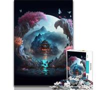 Puzzle Galaxy Art Lotus 1000 pièces pour Adultes et Adolescents, Jouet éducatif et décompressant, Cadeau du Père Noël Secret, 50x75cm