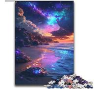 Puzzle Galaxy Beach Night View 2000 pièces pour Adultes, Jeu Amusant, Chaque pièce est Unique - Jeu Familial Stimulant (70x100cm)
