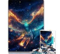 Puzzle Galaxy Bird of Phoenix pour Adultes et Adolescents, Difficile à réaliser, mais Amusant et Humoristique, Cadeau d'anniversaire, Cadeaux, Art Mural 50x75cm