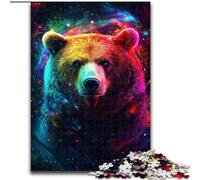 Puzzle Galaxy Brown Bear pour Adultes et Adolescents, 1000 pièces, à partir de 14 Ans, décoration d'intérieur, Jeux de Famille, Cadeaux de Noël et d'anniversaire (50x75cm)
