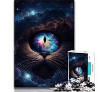 Puzzle Galaxy Cats 1000 pièces pour Adultes et Adolescents, Jeux Amusants, Chaque pièce est Unique - Jeu Familial Stimulant et Amusant 38x26cm