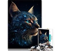 Puzzle Galaxy Cats pour Adultes, 1 000 pièces, Jeu Stimulant et Jeu Familial, idéal comme Cadeau pour Toute la Famille, 38x26cm