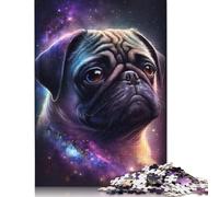 Puzzle Galaxy Colour Pug 1000 pièces, Jeu Familial Amusant pour Adultes, Stimulant, Anti-Stress et Cadeaux Uniques (1000 pièces, 75 x 50 cm)