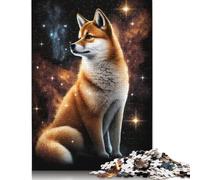 Puzzle Galaxy Colour Shiba Inu 1000 pièces pour Adultes, Stimulant et Difficile, pour Enfants Adultes, Cadeau de Noël 1000 pièces (75 x 50 cm)