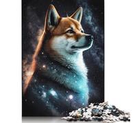 Puzzle Galaxy Colour Shiba Inu Anti-Stress en Carton 100% recyclé pour Adultes et Enfants, Cadeau Unique, 1 000 pièces (75 x 50 cm)