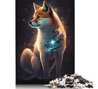 Puzzle Galaxy Colour Shiba Inu pour Adultes, Jeu éducatif, Cadeau de Noël pour Enfants de 12 Ans et Plus, 1 000 pièces (75 x 50 cm)