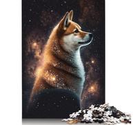 Puzzle Galaxy Colour Shiba Inu pour Adultes, Jeux créatifs, Cadeau de Noël pour Enfants, 1000 pièces (75 x 50 cm)