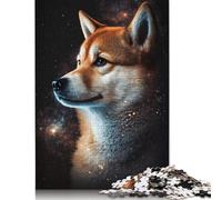 Puzzle Galaxy Colour Shiba Inu, Puzzle rectangulaire en Carton, Cadeau de Noël pour Enfants à partir de 12 Ans, 1 000 pièces (75 x 50 cm)