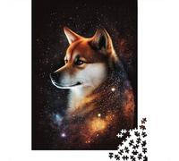 Puzzle Galaxy Colour Shiba Inu, Stimulant et Stimulant, en Carton 100% recyclé, pour Adultes et Enfants, Cadeaux de Noël, 300 pièces (40 x 28 cm)