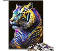 Puzzle Galaxy Fantasy Tiger 1000 pièces pour Adultes et Adolescents, Jouets éducatifs, Jeux Anti-Stress, Cadeaux d'anniversaire Uniques (26x38cm)