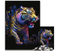 Puzzle Galaxy Fantasy Tiger 1000 pièces pour Adultes, idéal pour s'amuser en Famille à Noël, Thanksgiving, Les Anniversaires et Pâques 26x38cm/10,23x14,96 Pouces