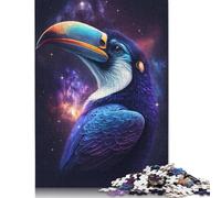 Puzzle Galaxy Fantasy Toucan pour Adultes, 1000 pièces (75 x 50 cm), en Carton 100% recyclé, idéal pour Les Enfants et Les Adultes, idéal comme Cadeau de Noël.