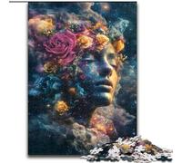 Puzzle Galaxy Flower Girl 1000 pièces pour Adultes et Adolescents, Cadeau Amusant et Anti-Stress pour Passer Le Temps à la Maison (26x38cm)